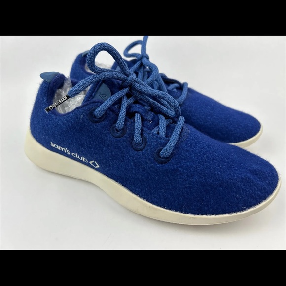 All Birds WR Sam's Club Wool Runners Blue Lace-Up Athletic Shoes Women's US 7 - Picture 11 of 12